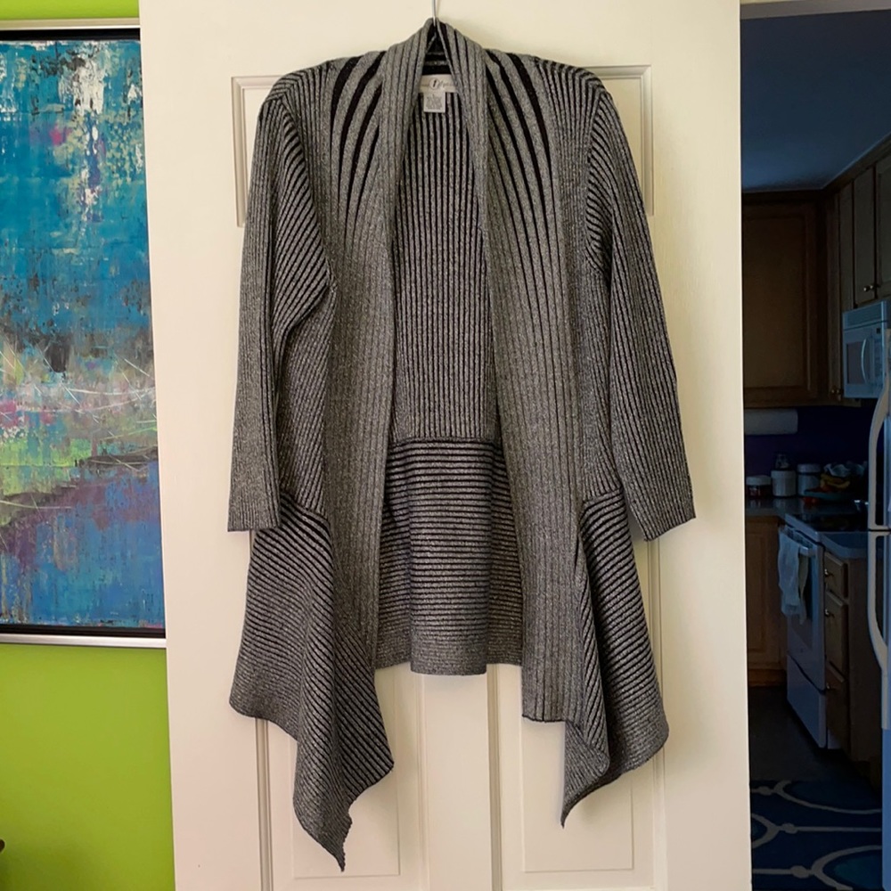 Once 1 Again Metallic Sweater Jacket